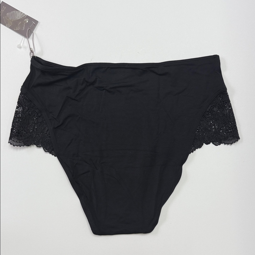 “Chic” Belle Epoque Black Panties with Lace Accent made by‎ Fleurt - Picture 3 of 5